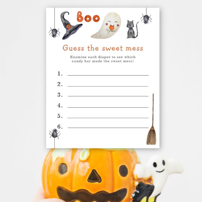 Papier Devinez le gâchis sucré - Boo baby shower jeu (Créateur téléchargé)