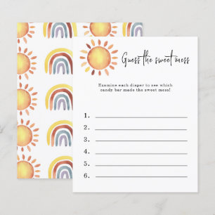 Papier Devinez le gâchis sucré - jeu de baby shower