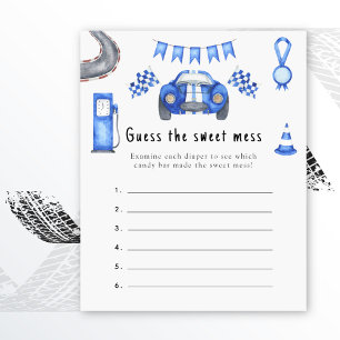 Papier Devinez le gâchis sucré - jeu de baby shower de co