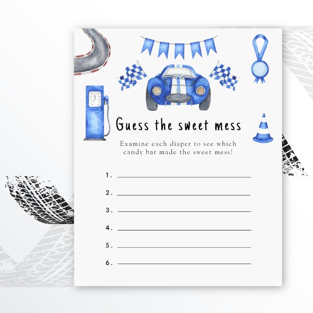 Papier Devinez le gâchis sucré - jeu de baby shower de co (Créateur téléchargé)