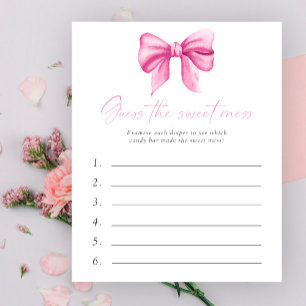Papier Devinez le jeu de Baby shower de mats doux - Arc r