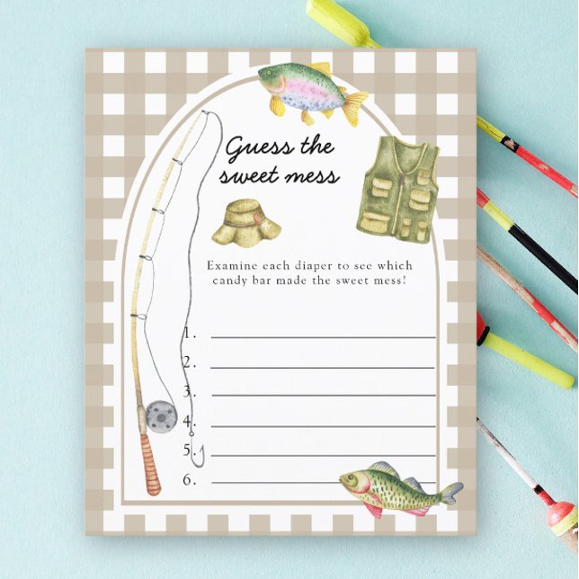 Papier Devinez le jeu Sweet Mess - Pêche (Créateur téléchargé)