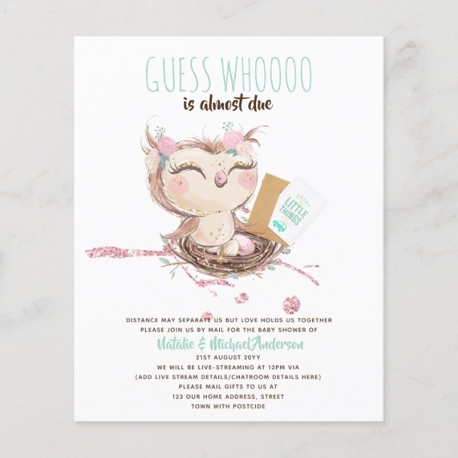 Papier Devinez qui est presque dû Mail BabyDouche ou Driv (Devant)