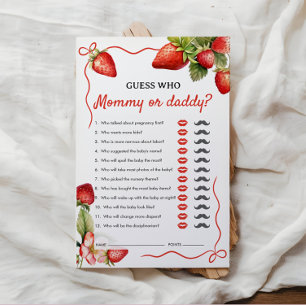 Papier Devinez qui   Maman ou Papa   Jeu de Baby Shower