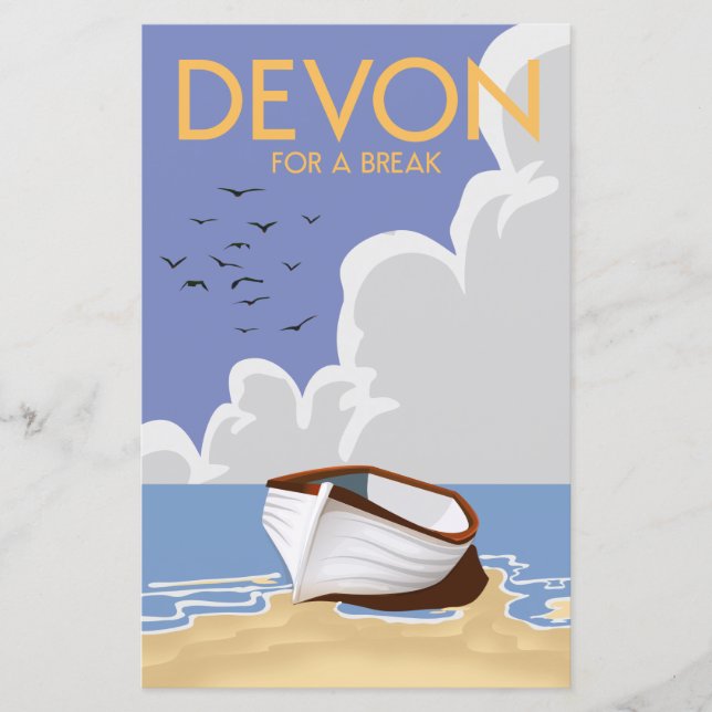 Papier Devon pour un aimant de pause (Devant)