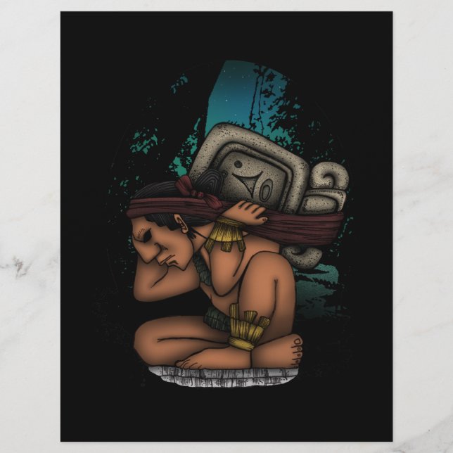 Papier Dieu maya (Devant)