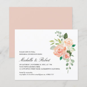 Papier Dîner de répétition Chic Pink Green Orange