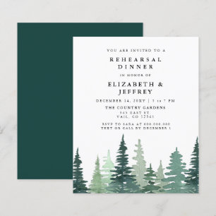 Papier Dîner de répétition de la forêt de pins budget Inv