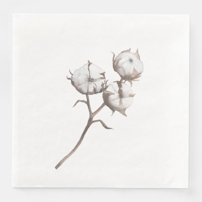 Papier-Dinner Napkins mit Cotton Design Serviette (Vorderseite)