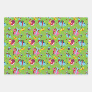 Papier Dinosaure de Noël pour enfants