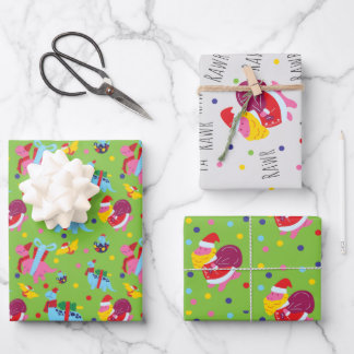 Papier Dinosaure de Noël pour enfants