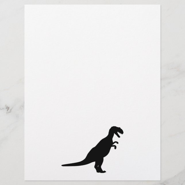 Papier Dinosaure noir (Devant)