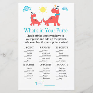 Papier Dinosaure rouge Qu'y a-t-il dans votre baby shower