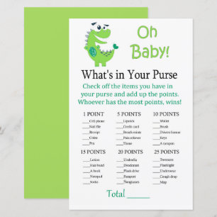 Papier Dinosaure vert Ce qui est dans votre jeu de bourse