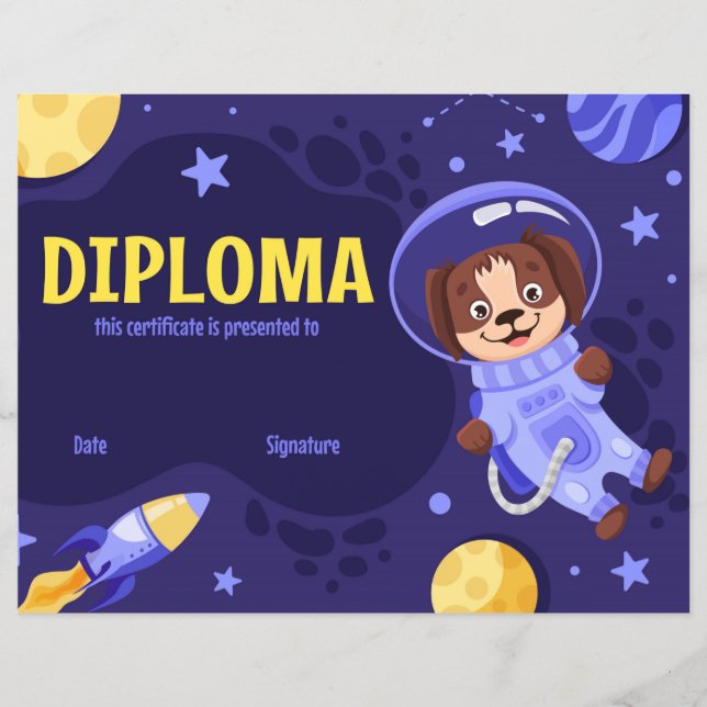 Papier Diplôme élémentaire (Devant)