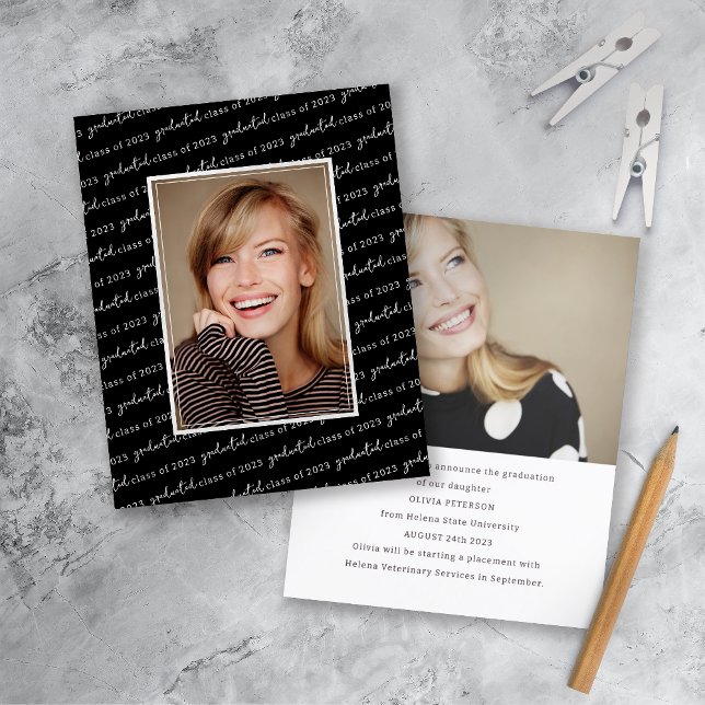 Papier Diplôme photo de script tendance (Créateur téléchargé)