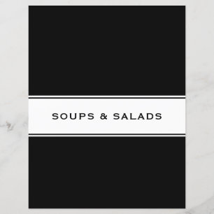 Papier Divider chapitre livre de recettes   Soupes et sal