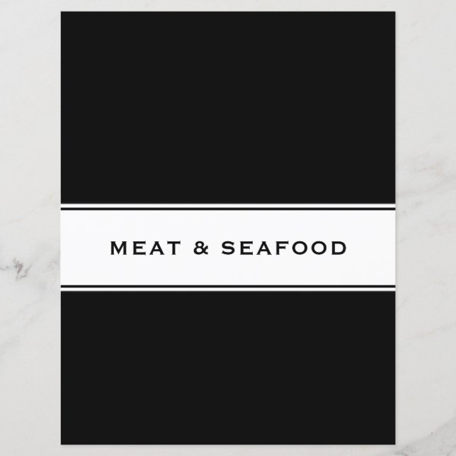 Papier Divider chapitre livre de recettes | Viande et fru (Devant)