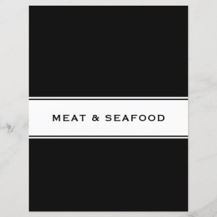 Papier Divider chapitre livre de recettes   Viande et fru