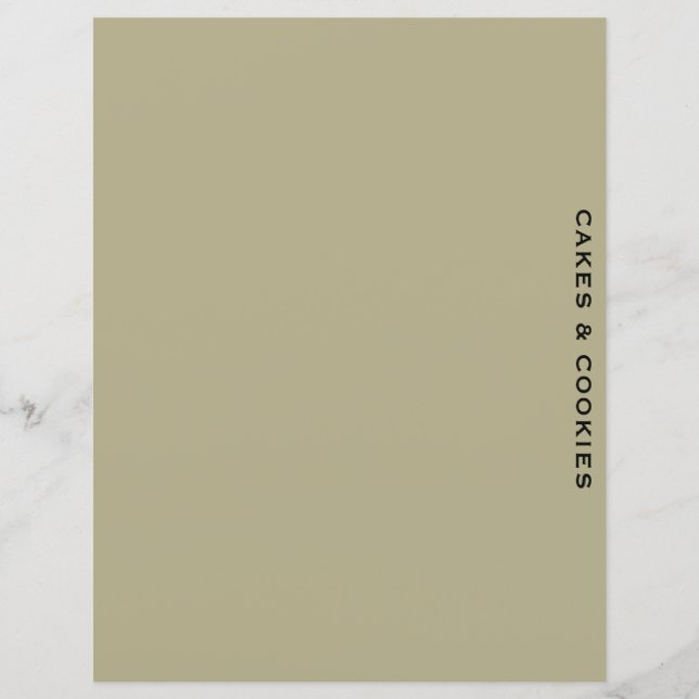 Papier Divider de recette | Gâteau et biscuit | Simple Sa (Devant)