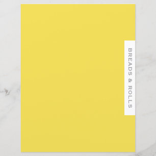 Papier Divider de recette   Pailles et rouleaux   Simple 
