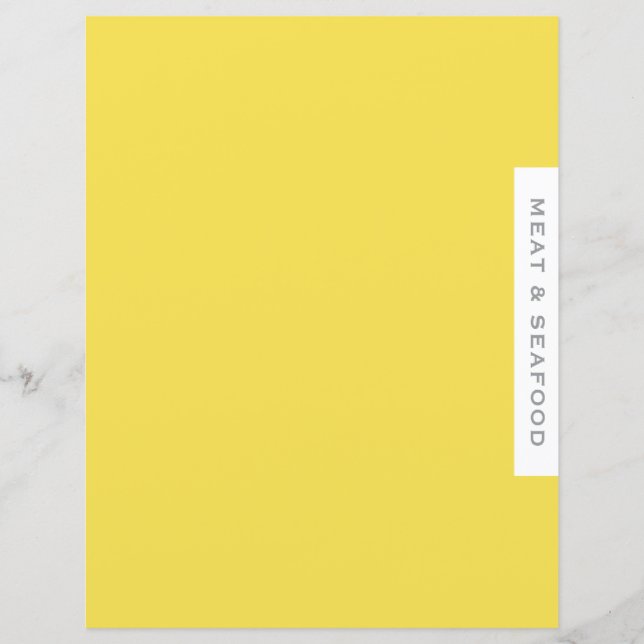 Papier Divider de recette | Viande et fruits de mer | Sim (Devant)