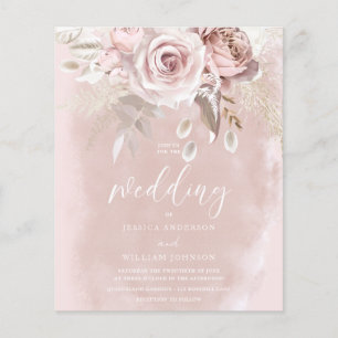 Papier Divine Blush Dusty Rose Budget Faire-part de maria