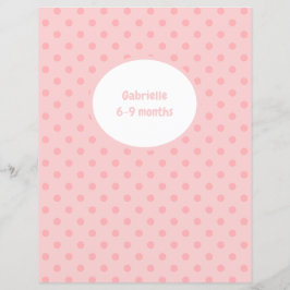 Papier Diviseur à points rose Polka - Album photo pour bé