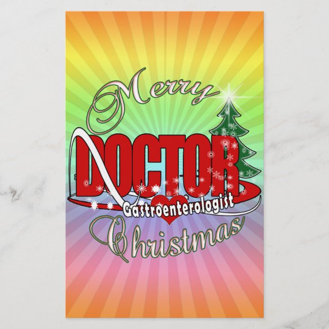 Papier DOCTEUR CHRISTMAS de gastroentérologue (Devant)