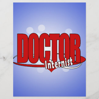 Papier DOCTEUR interniste de LOGO