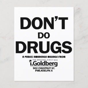 Papier Don't Do Drugs comme on le voit sur Bernard Summer