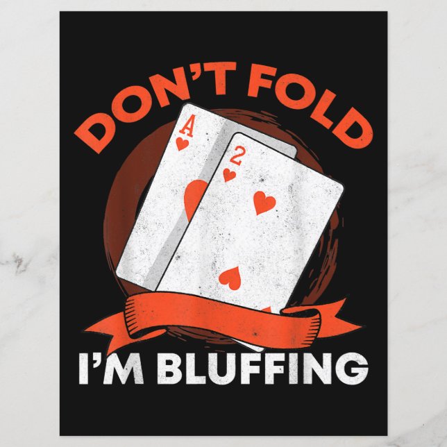 Papier Dont fold Poker (Devant)