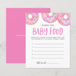 Papier Donuts Roses Devine Le Baby shower Alimentaire Pou