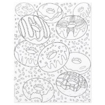 Douceurs modernes en noir et blanc beignets colora