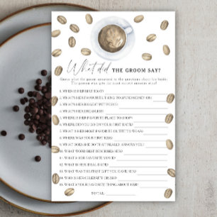 Papier Douche nuptiale au café Que disait le marié