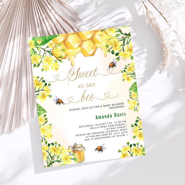 Papier Doux comme peut être fleurons jaunes Baby shower b (Créateur téléchargé)