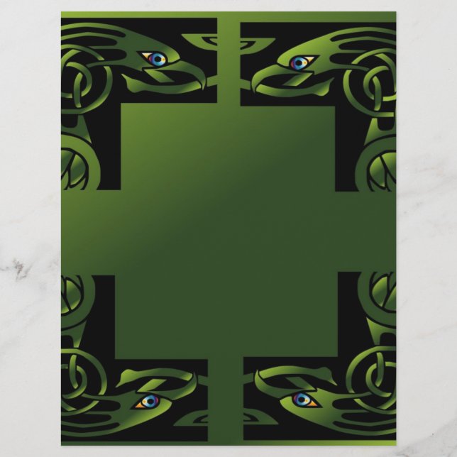 Papier Dragon celtique (Devant)