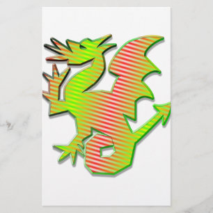 Papier Dragon stylisé