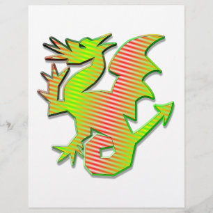 Papier Dragon stylisé