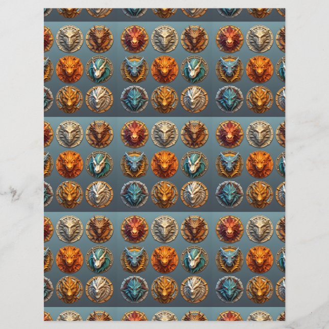 Papier Dragons SCV 28 (Devant)