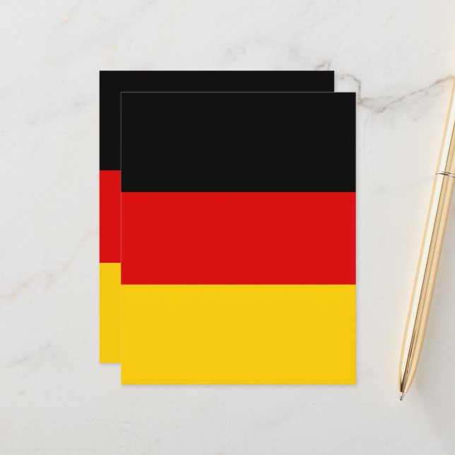 Papier Drapeau allemand (Devant/Arrière en situation)