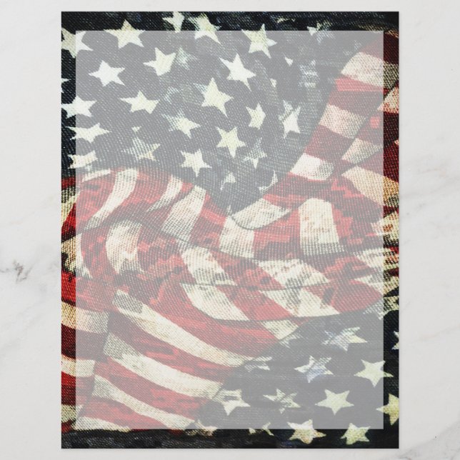 Papier Drapeau américain-Camouflage par Shirley Taylor (Devant)