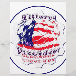 Papier Drapeau américain coloré Couleurs Hillary pour pré