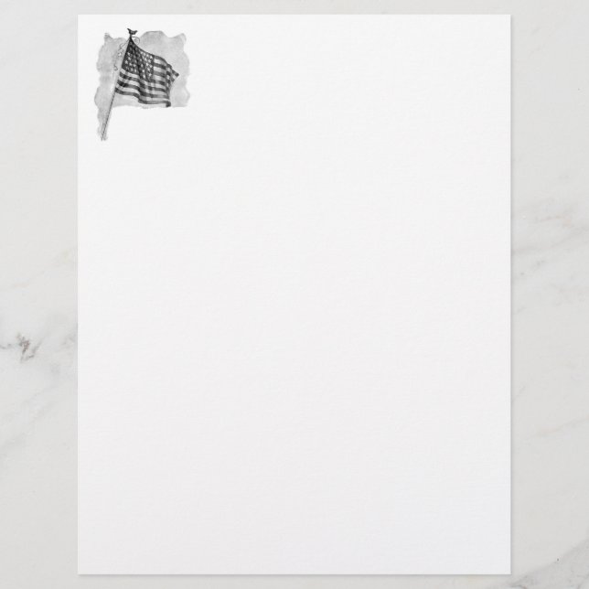 Papier Drapeau américain Patriotic Vintage Art (Devant)