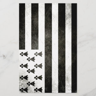 Papier Drapeau Bretagne Vintage
