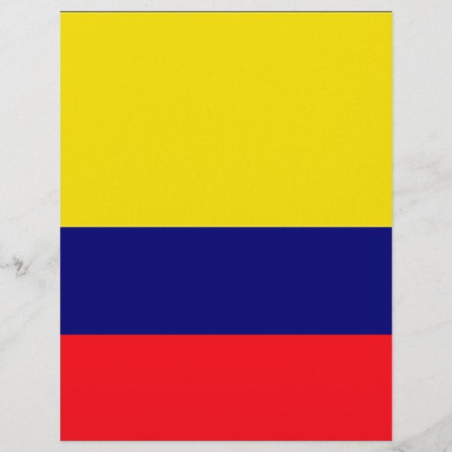 Papier Drapeau de Colombie (Devant)