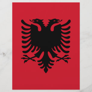 Papier Drapeau de l'Albanie