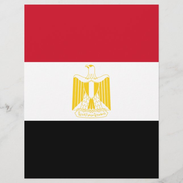 Papier Drapeau de l'Égypte (Devant)