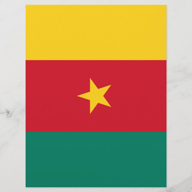 Papier Drapeau du Cameroun (Devant)