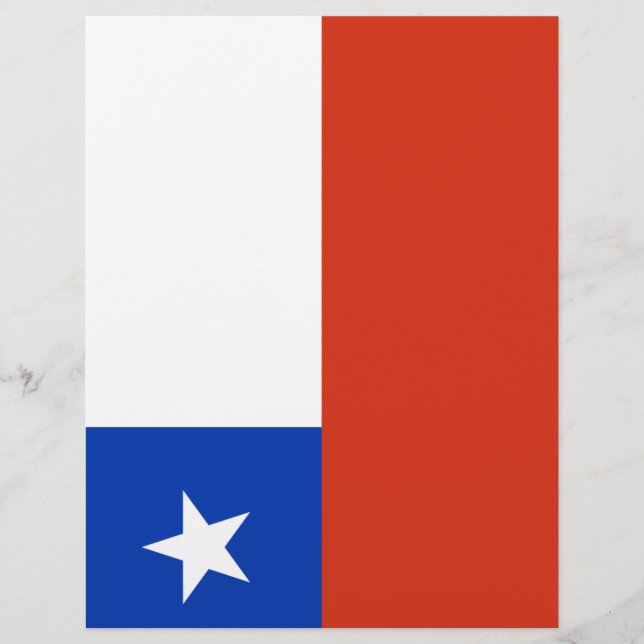 Papier Drapeau du Chili (Devant)